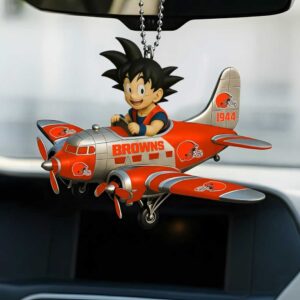Son Goku Cleveland Browns Airplane Ornament