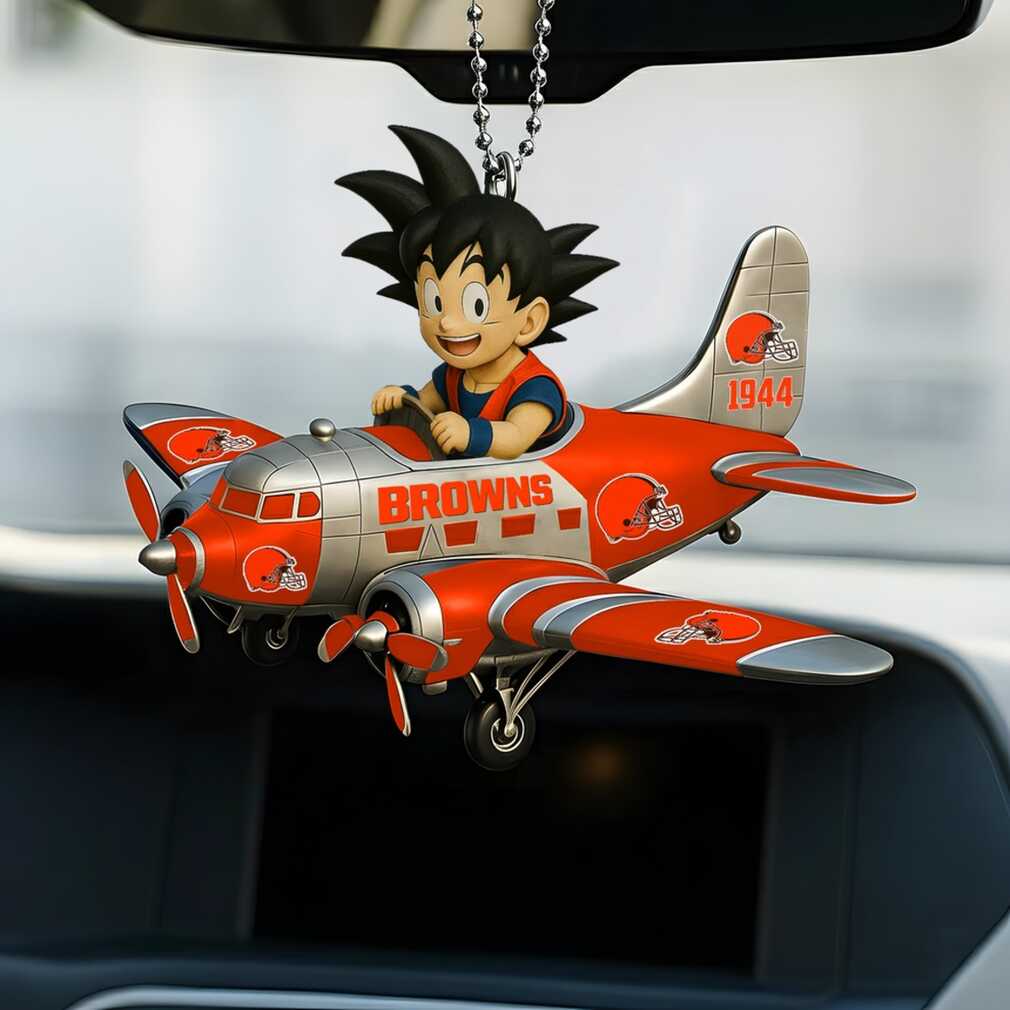 Son Goku Cleveland Browns Airplane Ornament Son Goku Cleveland Browns Airplane Ornament