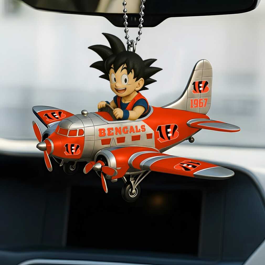 Son Goku x Cincinnati Bengals Airplane Ornament Son Goku x Cincinnati Bengals Airplane Ornament