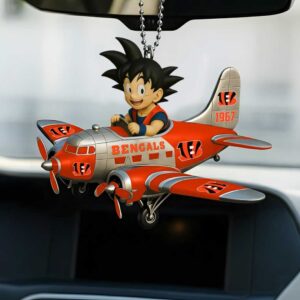Son Goku x Cincinnati Bengals Airplane Ornament