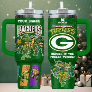 Stanley Green Bay Packers Teenage Mutant Ninja Turtles Tumbler with Handle