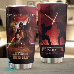 Star Wars Episode III Revenge of the Sith 20th Anniversary Tumbler