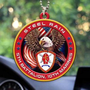 Steel Rain 5th Battalion 10th Marines USMC Military Ornament Steel Rain 5th Battalion 10th Marines USMC Military Ornament