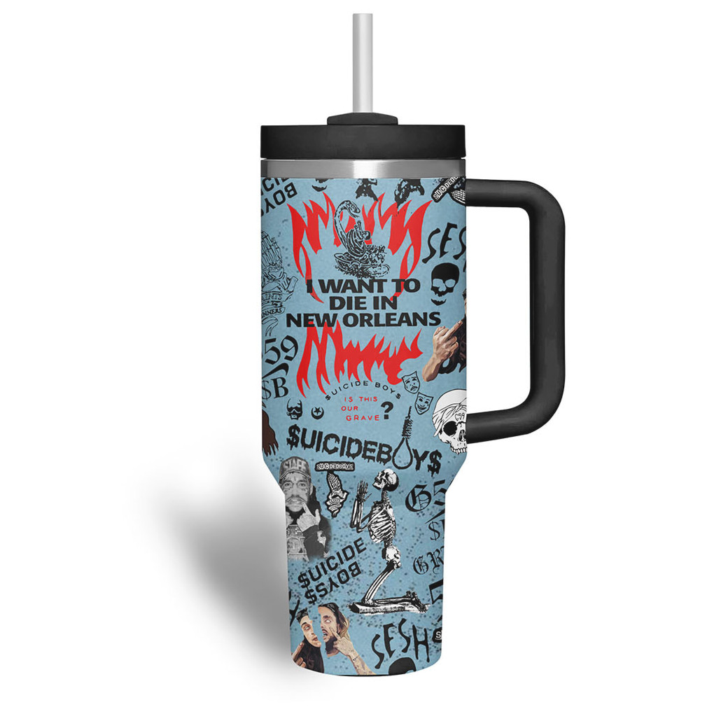 Suicideboys I Want to Die in New Orleans Album Art Tumbler Suicideboys I Want to Die in New Orleans Album Art Tumbler