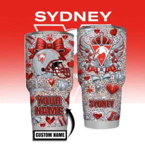 Sydney Football Custom Name Personalized Tumbler