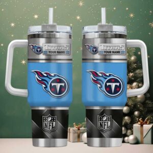 TEN Titans Custom Stanley Cup 40oz. Stainless Steel Travel Tumbler With Handle