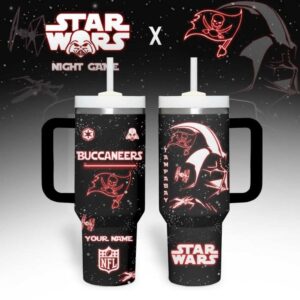 Tampa Bay Buccaneers NFL x Star Wars Tumbler With Handle