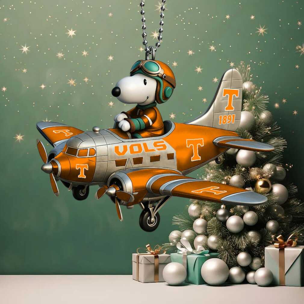 Tennessee Volunteers Snoopy Aviator Airplane Ornament Tennessee Volunteers Snoopy Aviator Airplane Ornament