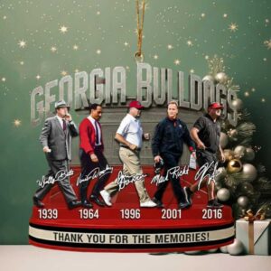 Thank You For The Memories UGA Bulldogs Ornament