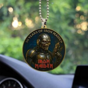 The Iron Maiden 50 Years Anniversary Cyborg Eddie Ornament