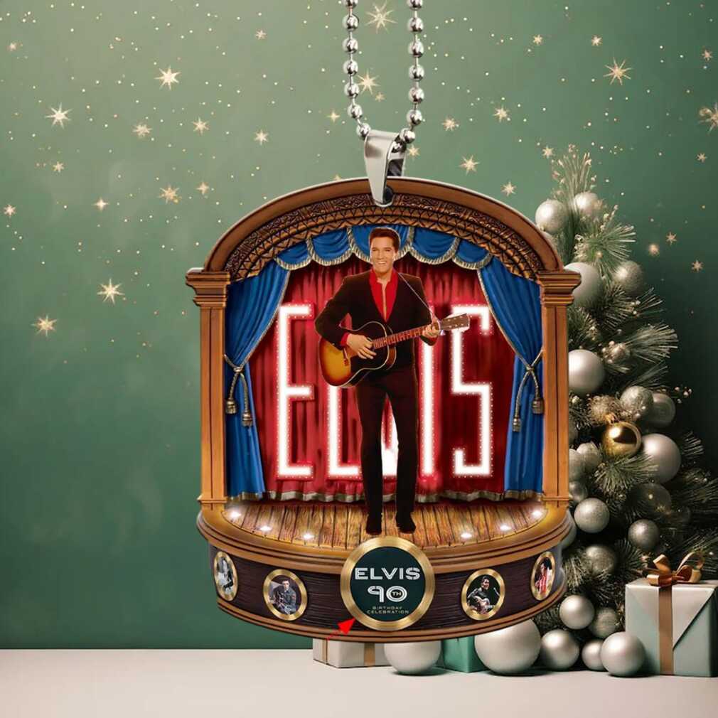 The King of Rock ‘n’ Roll 90th Birthday Tribute Ornament The King of Rock ‘n’ Roll 90th Birthday Tribute Ornament