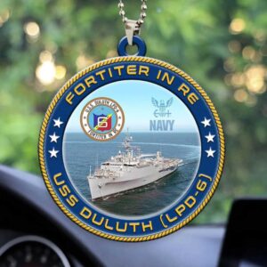 U.S. Navy Austin Class LPD 6 Amphibious Transport Dock Ship Ornament
