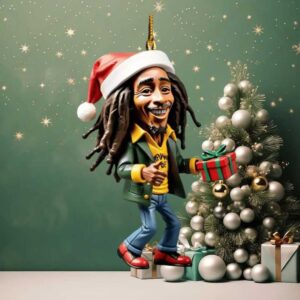 Unique Bob Marley Holiday Ornament