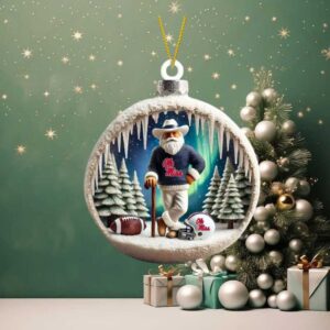 University of Mississippi Rebels Santa Figurine Ornament