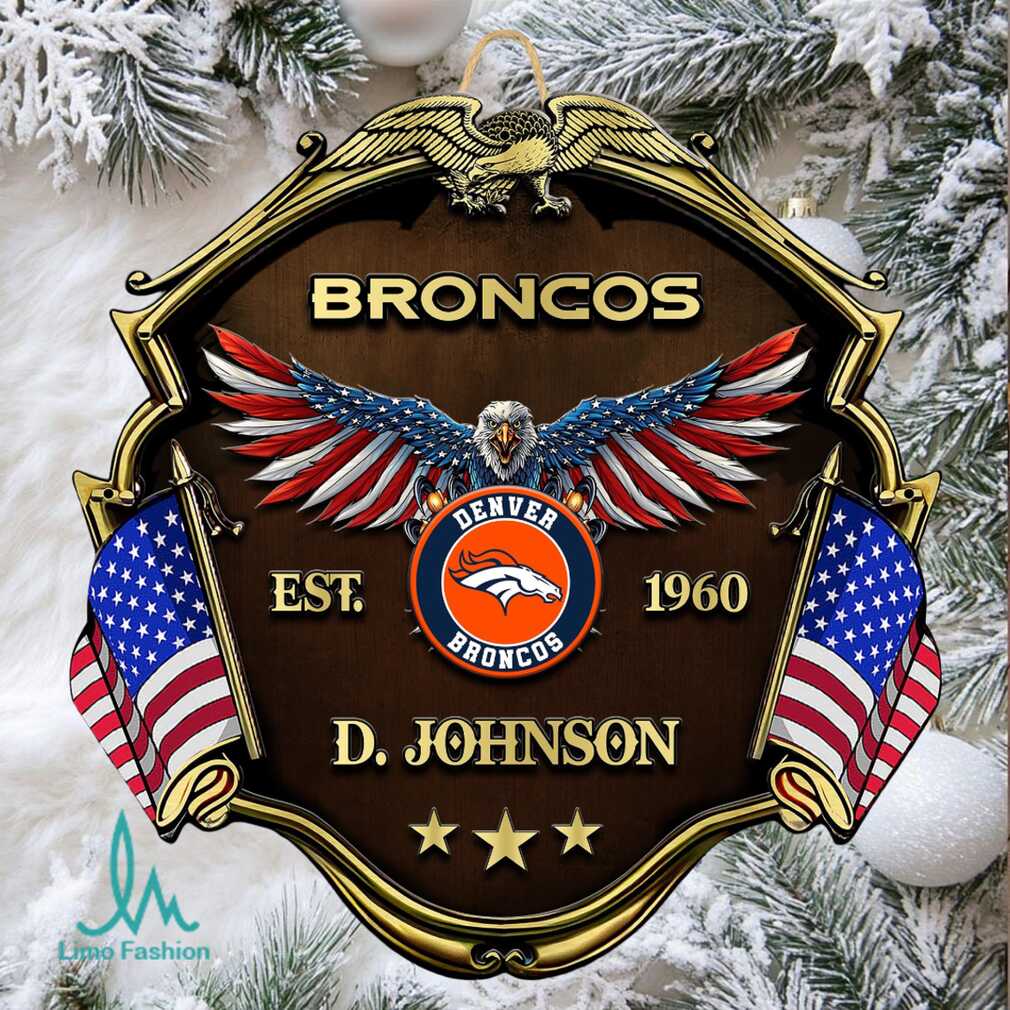 Vintage Style Denver Broncos Establishment 1960 Ornament Vintage Style Denver Broncos Establishment 1960 Ornament