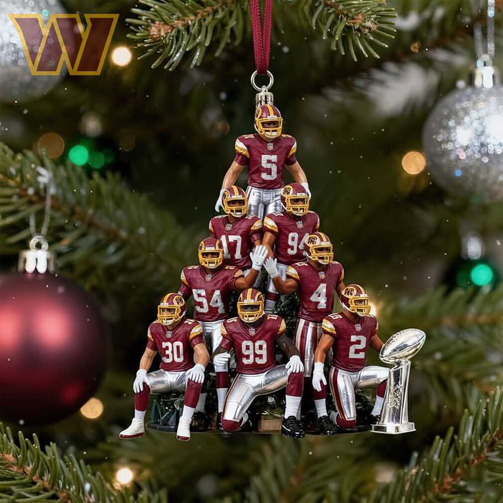 Washington Commanders NFL Football Player Pyramid Christmas Ornament -  Limotees Ornament Xmas