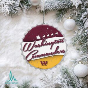 Washington Commanders NFL Team Logo Bottle Cap Hanging Christmas Ornament