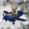 Zebrette 1896 Snoopy Aviator Airplane Ornament Zebrette 1896 Snoopy Aviator Airplane Ornament