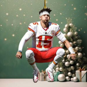 ansas City Chiefs #15 Patrick Mahomes Christmas Ornament