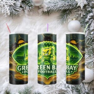 12 Pack Green Bay Football Tumbler Designs