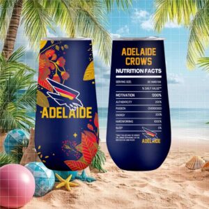 Adelaide Crows Afl Nutrition Facts Navy Tumbler Design