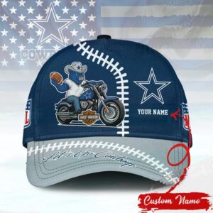 Adjustable Dallas Cowboys Harley Davidson Snapback Hat