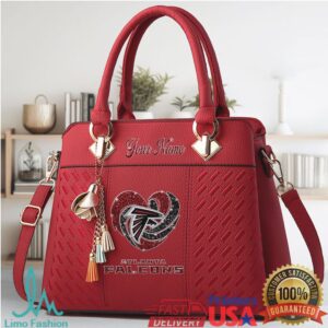 Atlanta Falcons Navy Faux Leather Handbag
