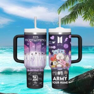 BTS Homecoming 12th Anniversary Festa BT21 Character 40oz Tumbler