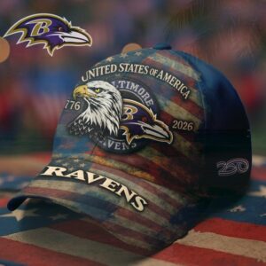 Baltimore Ravens NFL 250th anniversary of America Cap