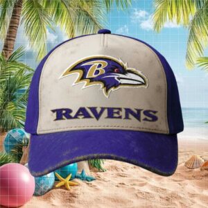 Baltimore Ravens Vintage Distressed Logo Adjustable Hat