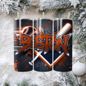 Baseball Bat and Ball Graphic Tumbler