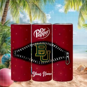 Baylor Bears Dr Pepper Big 12 Zipper Tumbler Design