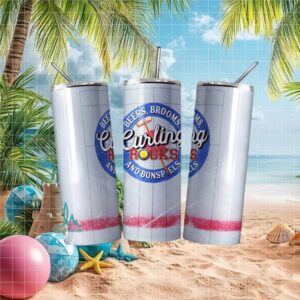 Beers, Brooms, and Curling Rocks Tumbler Wrap