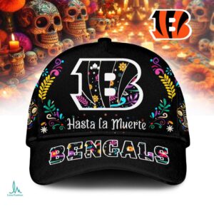 Bengals Hasta la Muerte Día de los Muertos Cap