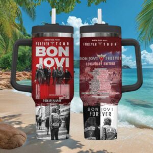 Bon Jovi “Forever Tour” Legendary Edition Commemorative 40oz Handle Tumbler