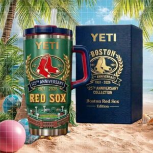 Boston Red Sox 125th Anniversary 1901 2026 Custom Yeti Tumbler Tumbler