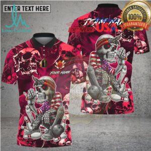 Bowling American Patriot Skeleton Cigar Art Multi Options Personalized Name, Team Name Unisex 3D Shirt Bowling American Patriot Skeleton Cigar Art Multi Options Personalized Name, Team Name Unisex 3D Shirt