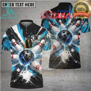 Bowling Ball Electric Strike Explosion Multicolor Options Personalized Name, Team Name 3D Shirt Bowling Ball Electric Strike Explosion Multicolor Options Personalized Name, Team Name 3D Shirt