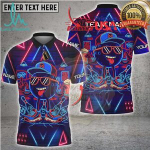 Bowling Cyber Neon Bowling Graffiti Style Multi Options Personalized Name, Team Name Unisex 3D Shirt Bowling Cyber Neon Bowling Graffiti Style Multi Options Personalized Name, Team Name Unisex 3D Shirt