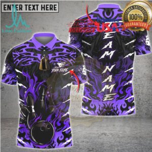 Bowling Dark Flame Bowling Strike Style Multi Options Personalized Name, Team Name Unisex 3D Shirt Bowling Dark Flame Bowling Strike Style Multi Options Personalized Name, Team Name Unisex 3D Shirt