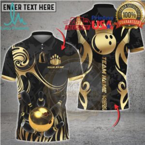 Bowling Golden Crown King Bowling Luxury Style Multi Options Personalized Name, Team Name Unisex 3D Shirt Bowling Golden Crown King Bowling Luxury Style Multi Options Personalized Name, Team Name Unisex 3D Shirt