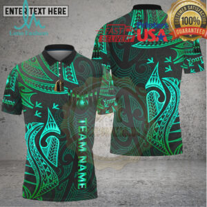 Bowling Golden Tribal Warrior Pattern Style Multi Options Personalized Name, Team Name Unisex 3D Shirt