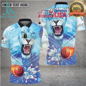 Bowling Ice Lion Power Strike Bowling Ball Dynamic Style Multi Options Personalized Name, Team Name Unisex 3D Shirt Bowling Ice Lion Power Strike Bowling Ball Dynamic Style Multi Options Personalized Name, Team Name Unisex 3D Shirt