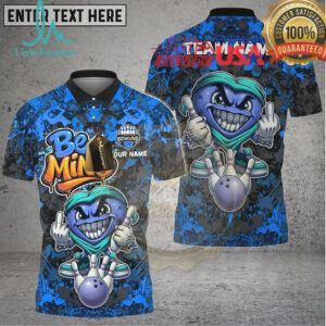 Bowling Love Graffiti Heart Character Multicolor Options Personalized Name, Team Name 3D Shirt