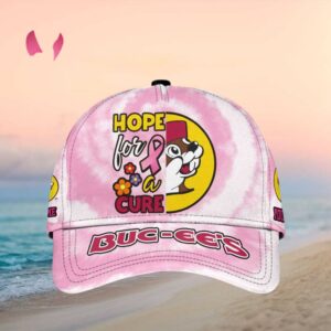 Buc ee's Breast Cancer Awareness Hope For A Cure Pink Tie Dye Hat