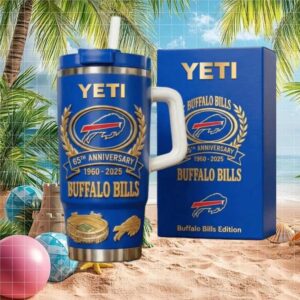 Buffalo Bills 65th Anniversary 1960 2025 Stadium Edition Yeti Tumbler