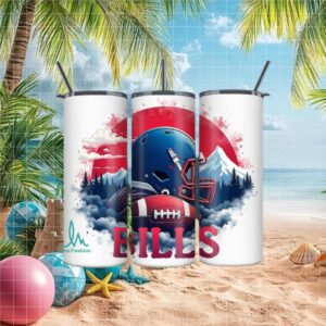 Buffalo Bills Football Tailgate Laser Engraved Insulated Tumbler