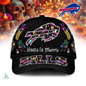 Buffalo Bills 'Hasta la Muerte' Día de los Muertos Style Cap