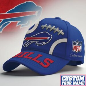 Buffalo Bills NFL Logo Cap with Custom Name Embroidery