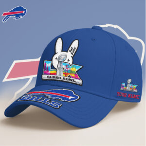 Buffalo Bills Super Bowl Lix Bad Bunny Design Cap